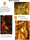 2M 20 LED Fairy String Lights USB Powered Warm White Mini Twinkle Lights for Desk Office Christmas Tree Party Bedroom Decor (2 Pack)