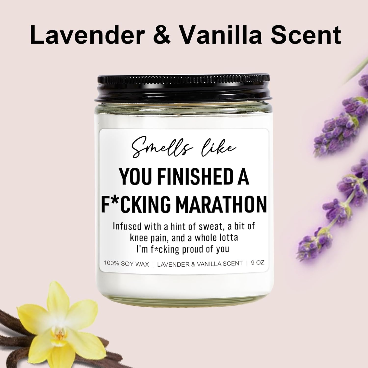 Funny Scented Candle, Gifts For Runners Men, Women, Christmas, Cross Country Running Gifts, Half Marathon Essentials, Track And Field, Running Accessories For Women, Marathon Runner Presents
