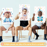 6 Pcs 6 Pcs Blindfolded Baby Shower Games Feed Me Baby Shower Games Funny Feed Blindfolds Activities Play Food Feeding Party Supplies For Guests Gender Reveal (Regular)