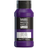 Liquitex BASICS Acrylic Fluid Paint, 118ml (4-oz) Bottle, Dioxazine Purple