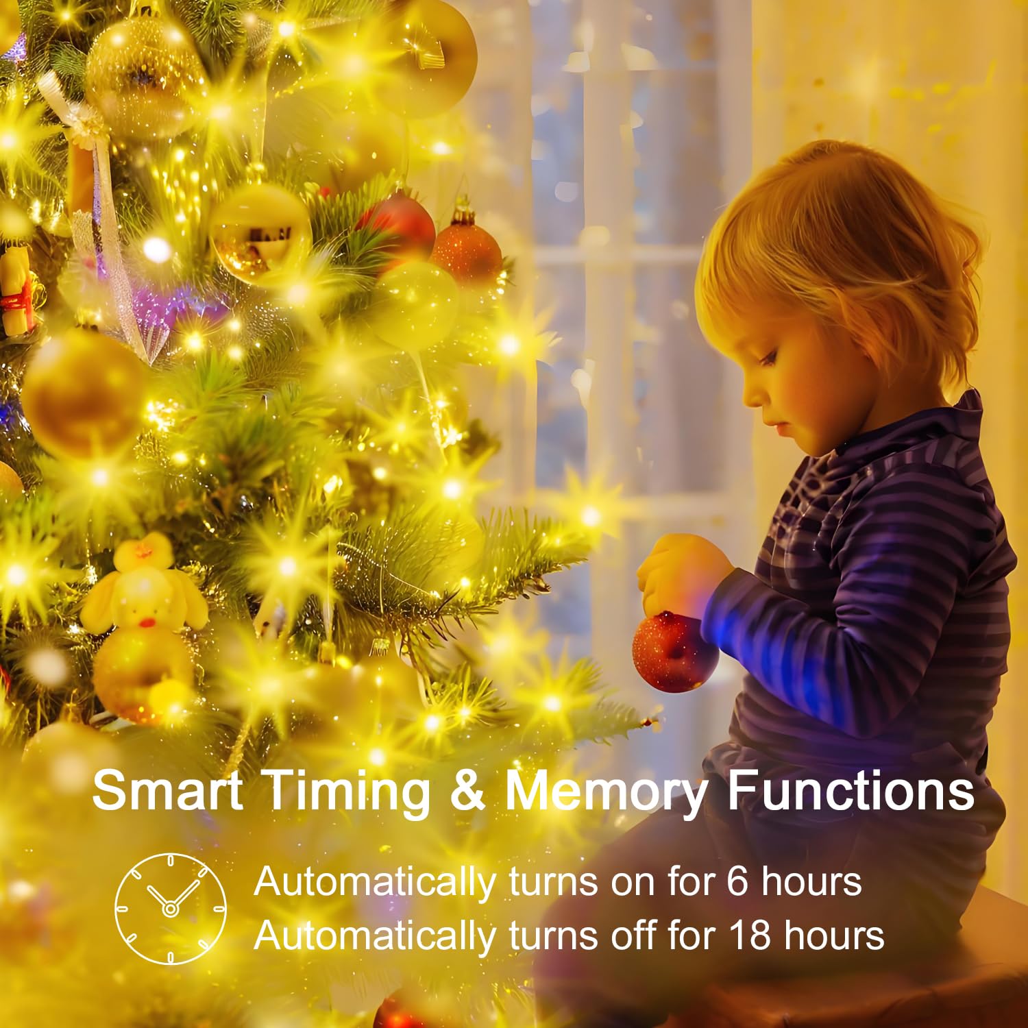 Christmas Tree Lights,2M/6.6Ft 400Led Fairy Light With Remote Control,16 Lines String Light,8 Modes,Timing Function,Led