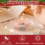 12 Mini Scented Candles Christmas Gift For Women Men- Natural Soy Wax, Festive Fragrances, Stocking Stuffers For Women, Coworkers, Secret Santa Gifts For Adult