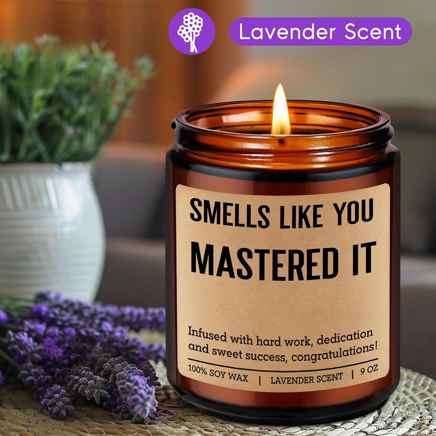 Grad Candle, Masters Degree Graduation Gifts For Her Him, 2026 Graduation Gifts For Masters Degree Women Men, Congratulations Presents For Mba Graduates, Congrats Presents For Masterate