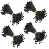 4 Bouquets 55Mm Artificial Pearlized Floral Stamen Flower Stamen For Flower Making Scrapbook Decoration Artificial Flowers, Pearlescent Black