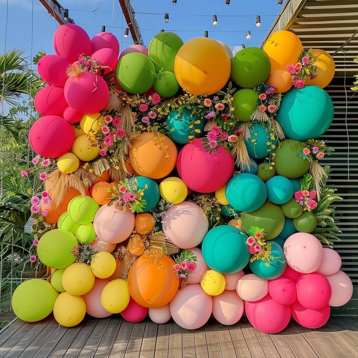 Tropical Balloon Arch Kit: Luau, Beach, Summer Party Decor