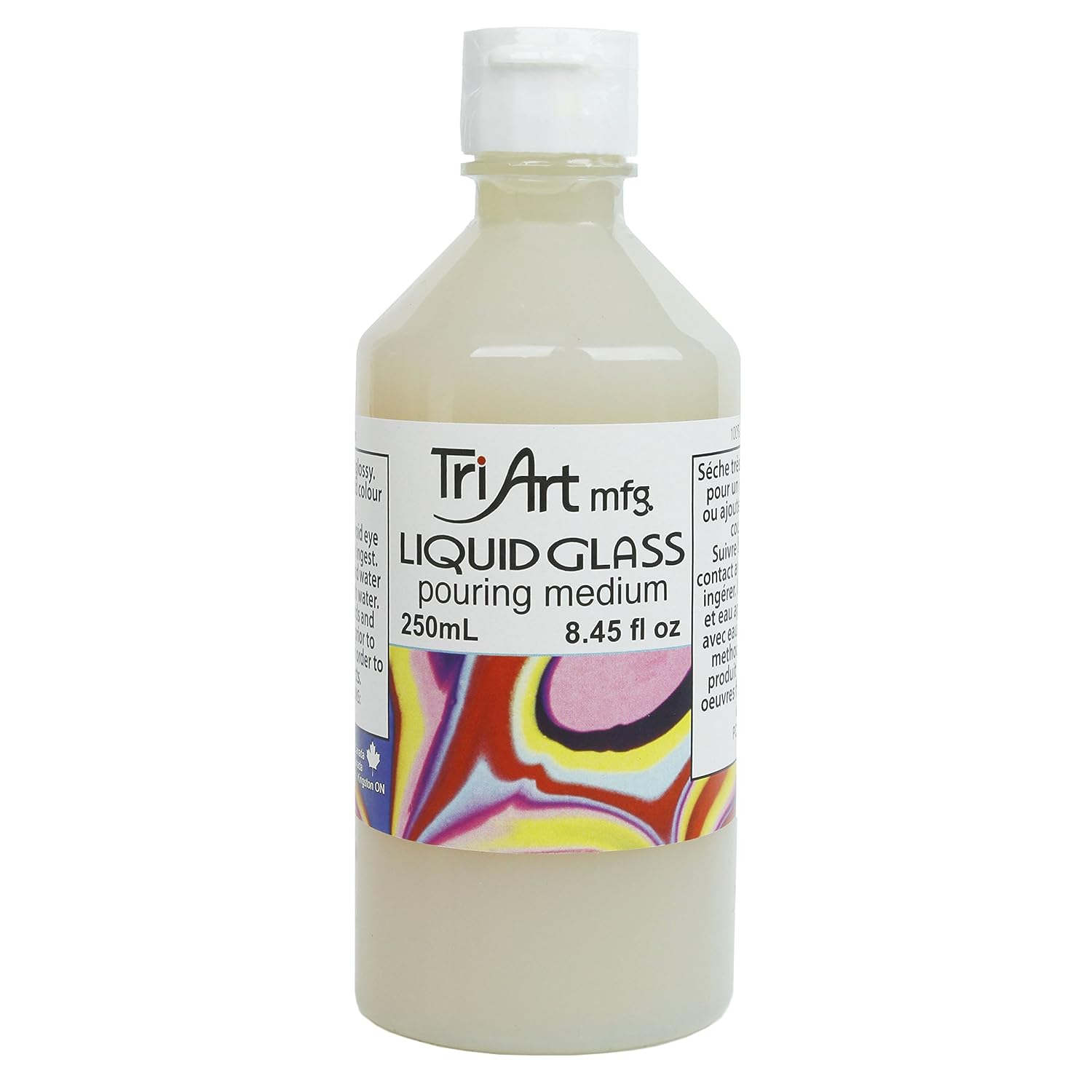 Tri-Art Liquid Acrylic Glass Pouring Medium 250mL, 8.45 Fl Oz (Pack of 1)