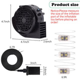 Inflatable Replacement Fan Blower 12V 1.2 A Mini Air Blower With 3 Leds For Christmas Inflatables Costume,Inflatable Fan