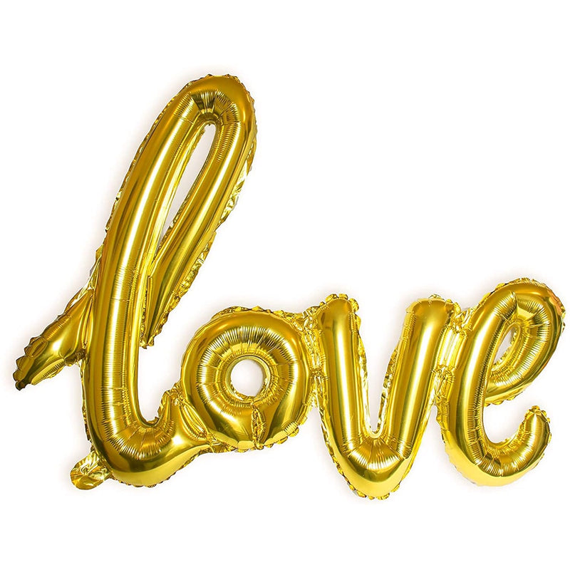 42 Inch Love Balloon Champagne Gold Letter Decorations Valentines Wedd