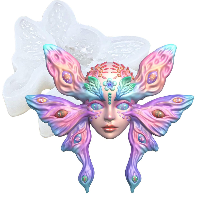 Butterfly Fairy Goddess Silicone Epoxy Resin Mold For Jewelry Making Polymer C