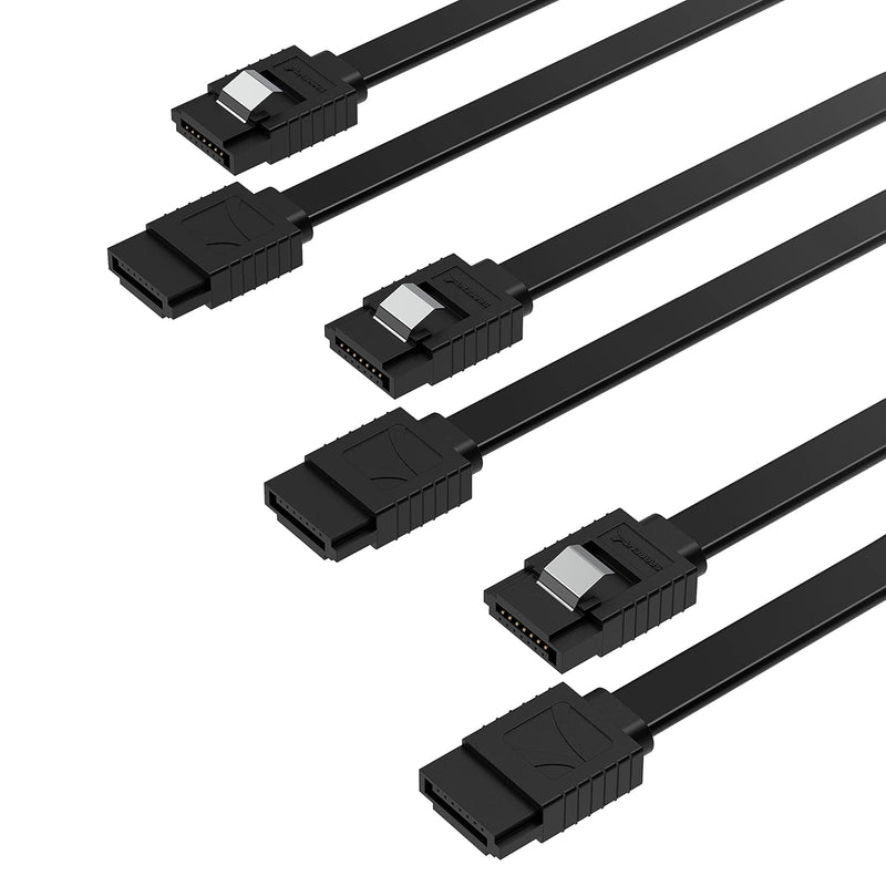 SABRENT SATA III (6 Gbit/s) Straight Data Cable with Locking Latch for HDD/SSD