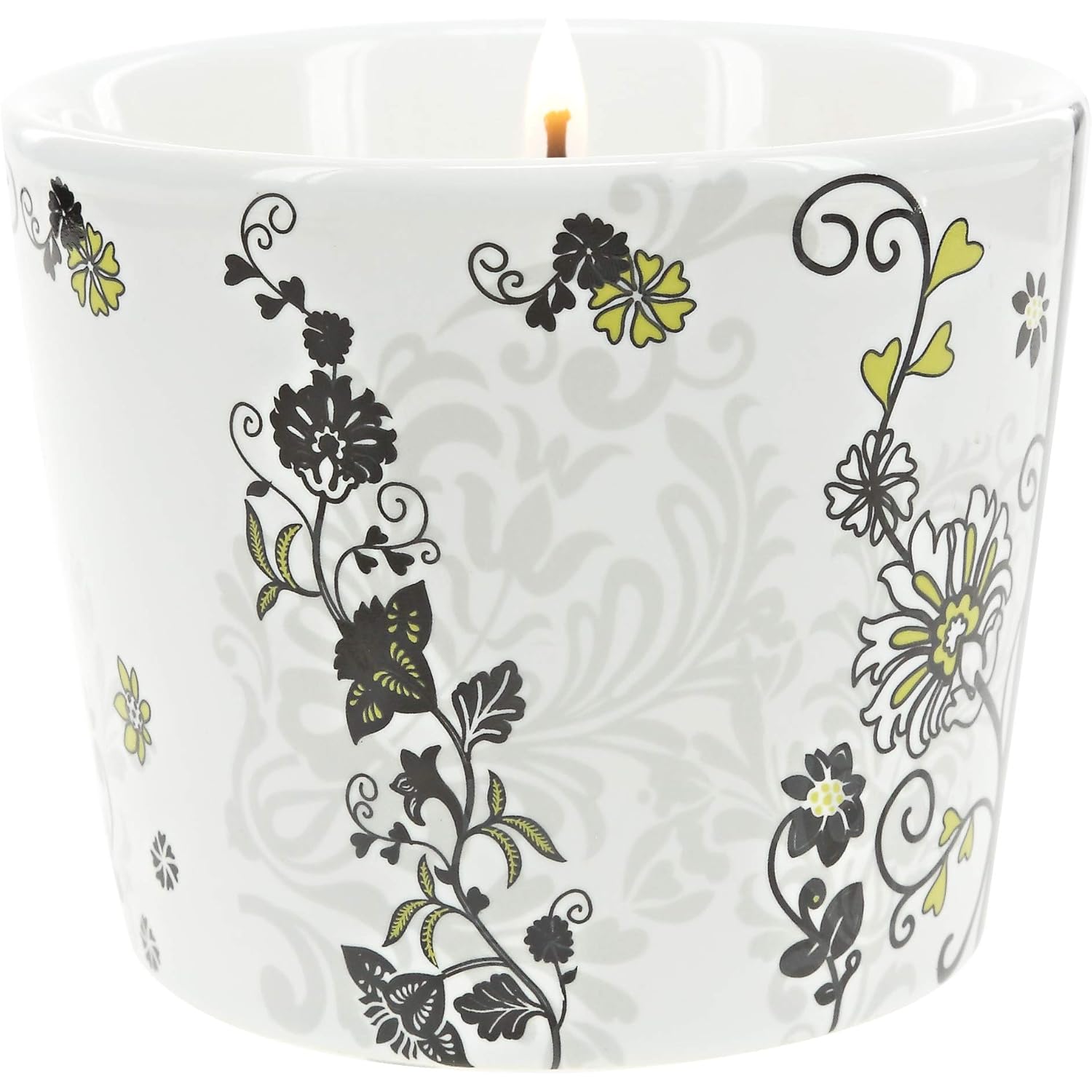 Pavilion Gift Company Friend - Single Wick 8 Oz Soy Wax Candle 100% Lead-Free Cotton Wick in Stoneware Vessel (66372)