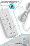 4000J Surge Protector Power Strip 12 Outlets 10 Ft Heavy Duty Extension Cord