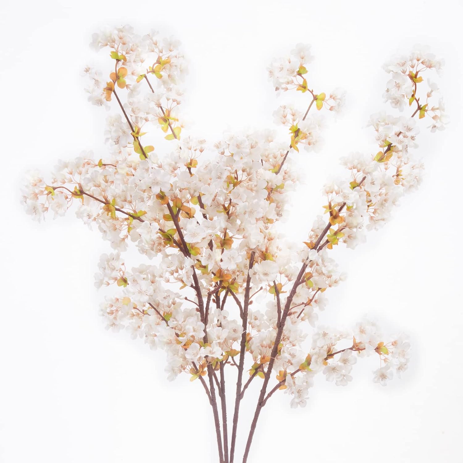 Artificial Flowers,3Pcs 39.3" Silk Flowers Cherry Blossom Stems For Vase Filler,Faux Branches Fake Flowers Artificial Plants & Flowers For Home Decoration