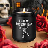 Candle Gifts For Bf, Bf Gifts, I Love You Presents For Him - Situationship, Valentines, Spooky Birthday, Goth, Boo Basket Stuffers, Anniversary Funny Skull Presents For Boyfriend Husband