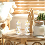 24 Pcs Artificial Flowers For Floating Candles Wedding Centerpiece Mini Orchid Flower Filler Vase Fillers For Wedding Dinning Table Party Home Restaurant Decoration