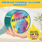 Uv Resin Tape For Epoxy Resin Molding, 2.5In W X 108Ft L Resin Tape, 392? Heat Resistant Anti-Corrosion, Easy Peel, Epoxy Resin Tape For Jewelry Making, River Table, Deep Pour
