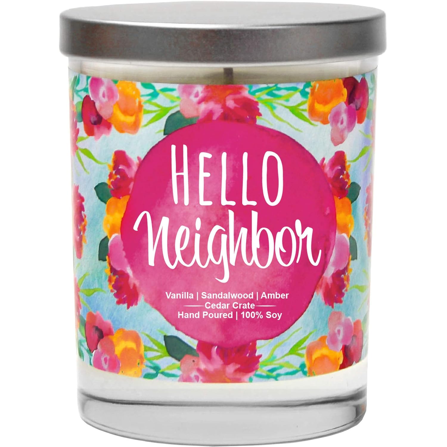 Hello Neighbor - Housewarming Gifts New Home - House Warming Candle For Women, Men, Couples, Apartment, Decor Ideas, Welcome, Hostess, Handmade In Usa