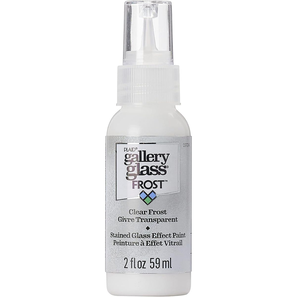 Gallery Glass, Frost Clear Stained Glass 2 fl oz Brilliant Smooth Finish Paint, Perfect for Easy to Apply DIY Arts and Crafts, 19724