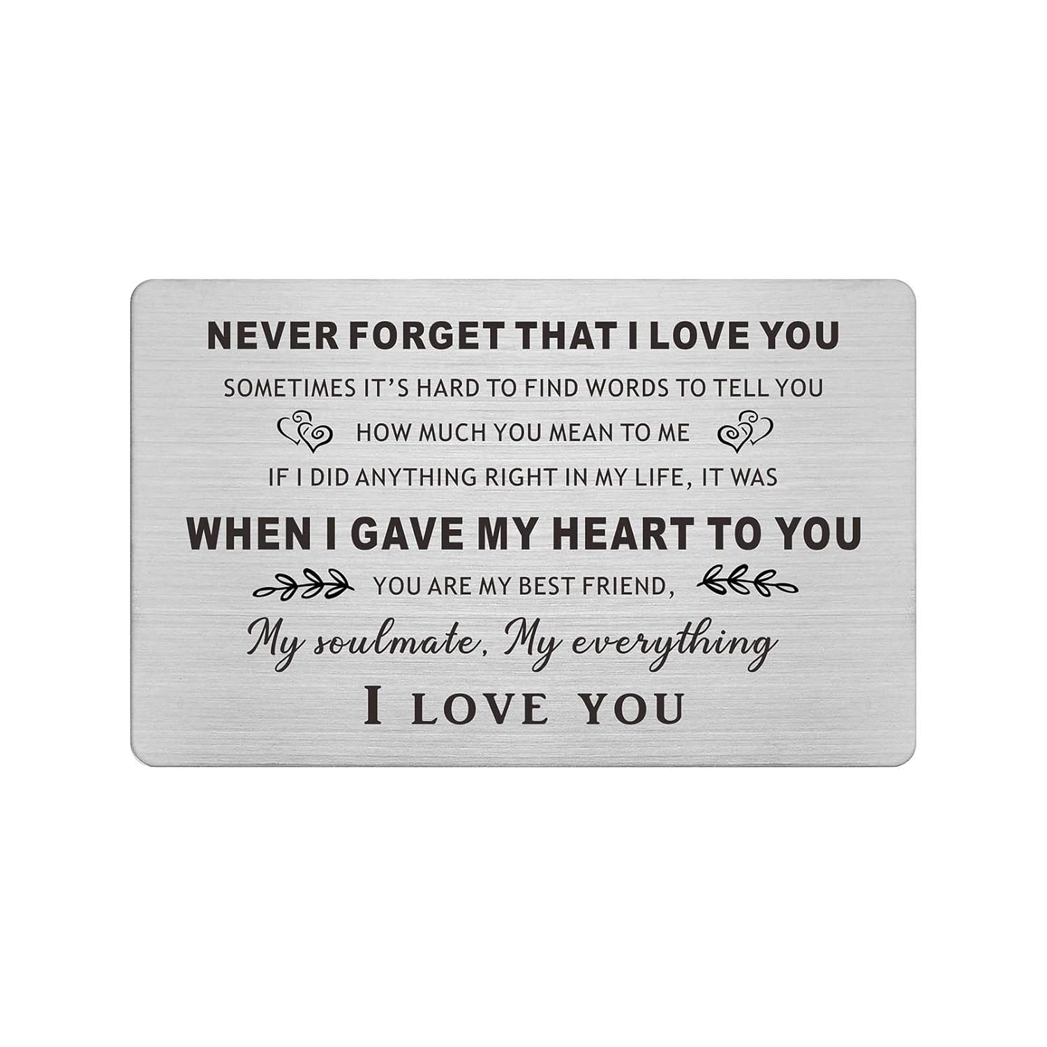 I Love You Gifts For Him Her, Anniversary Wedding Valentines Day Card For Husband Wife Boyfriend Girlfriend, Valentines Day Card Men