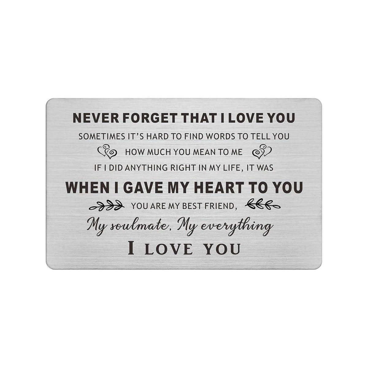 I Love You Gifts For Him Her, Anniversary Wedding Valentines Day Card For Husband Wife Boyfriend Girlfriend, Valentines Day Card Men