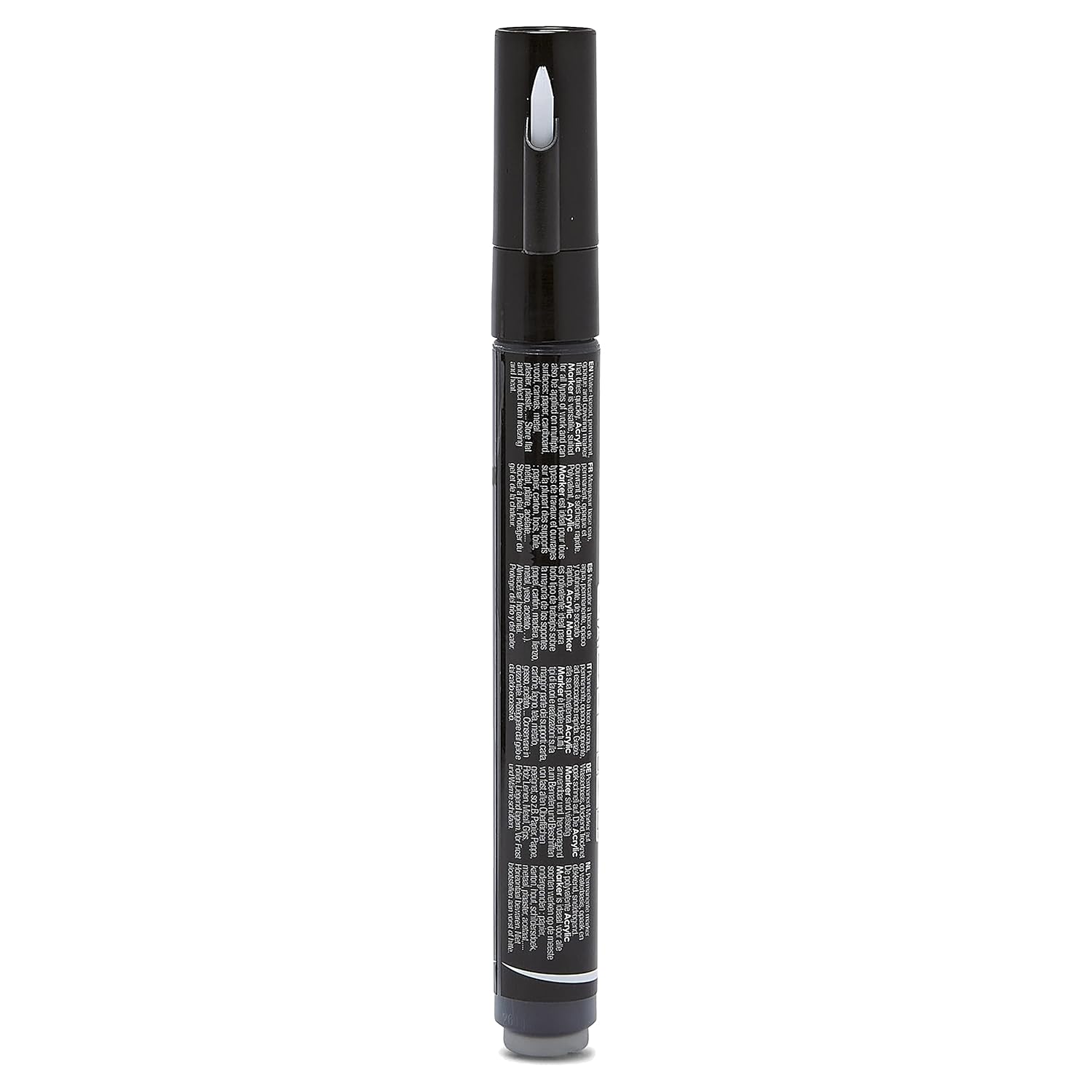 PEBEO Water Acrylic Paint Marker - Extra Fine 0.7 Millimeters Tip - Ideal for Detailed Work and Finishing, Scrapbooking or Writing - Excellent Lightfastness - Black