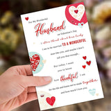 Valentines Card For Husband, Romantic Valentine'S Day Card Gifts For Husband From Wife, Husband Valentines Gift