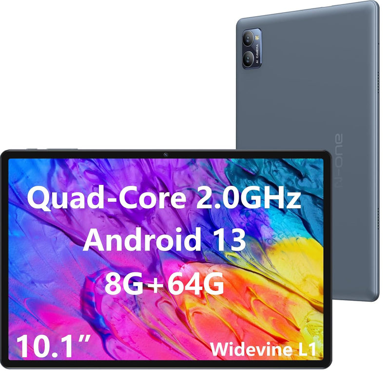 Android Tablet, 10.1 Inch Android 13 Tablets, 8G 64G Quad Core & 1Tb Expand Ki