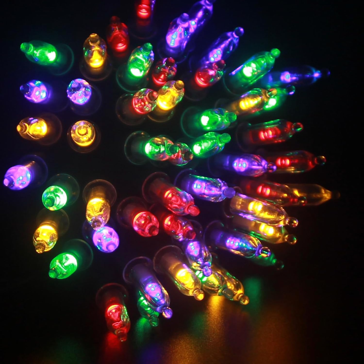 50 16Ft Led Christmas String Lights Outdoor, Battery Operated Lights For Indoor Outside Holiday And Tree Decor, Hanging