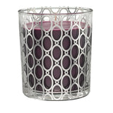 PartyLite After Dark Velvet Plum Scented Jar Candle – 40-50 Hours Burn Time, Juicy Apple, Candied Dates & Tonka Bean, Chic Glass with Gold Accents