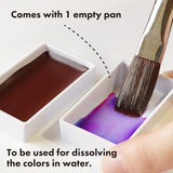 Gansai Tambi Irodori Kobako?Sakura Pattern?-Limited Edition, 5 Color Watercolor Set With Water Brush Pen & Black Pen, Granurating And Metalic, Made In Japan, Mc23-13A