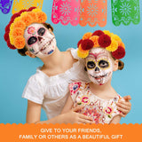 40Pcs Marigold Flowers Heads Bulk 3.15", Artificial Marigold Garland For Day Of The Dead Decor Diwali Cinco De Mayo Fiesta Wedding Festival Party Home Decoration (Orange+Yellow+Red)