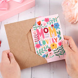 20 Pcs Happy Mother'S Day Greeting Cards Modern Floral Blank Note Cards With Kraft Envelopes Mother'S Day Present Gift Box Assorted Cards For Holiday Party Celebration Flowers Cards-4X6