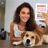 Henyinshen Best Dog Mom Card Mother'S Day Card From Dog For Mom Happy Mothers Day Greeting Cards With Envelope Best Dog Mommy