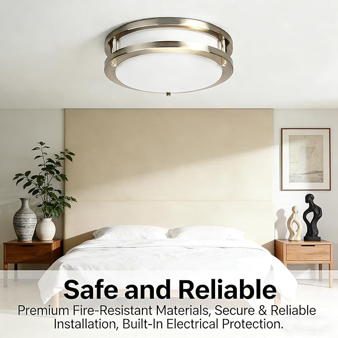 36W LED Ceiling Light Fixture 4000LM Dimmable 5000K Flush Mount Light