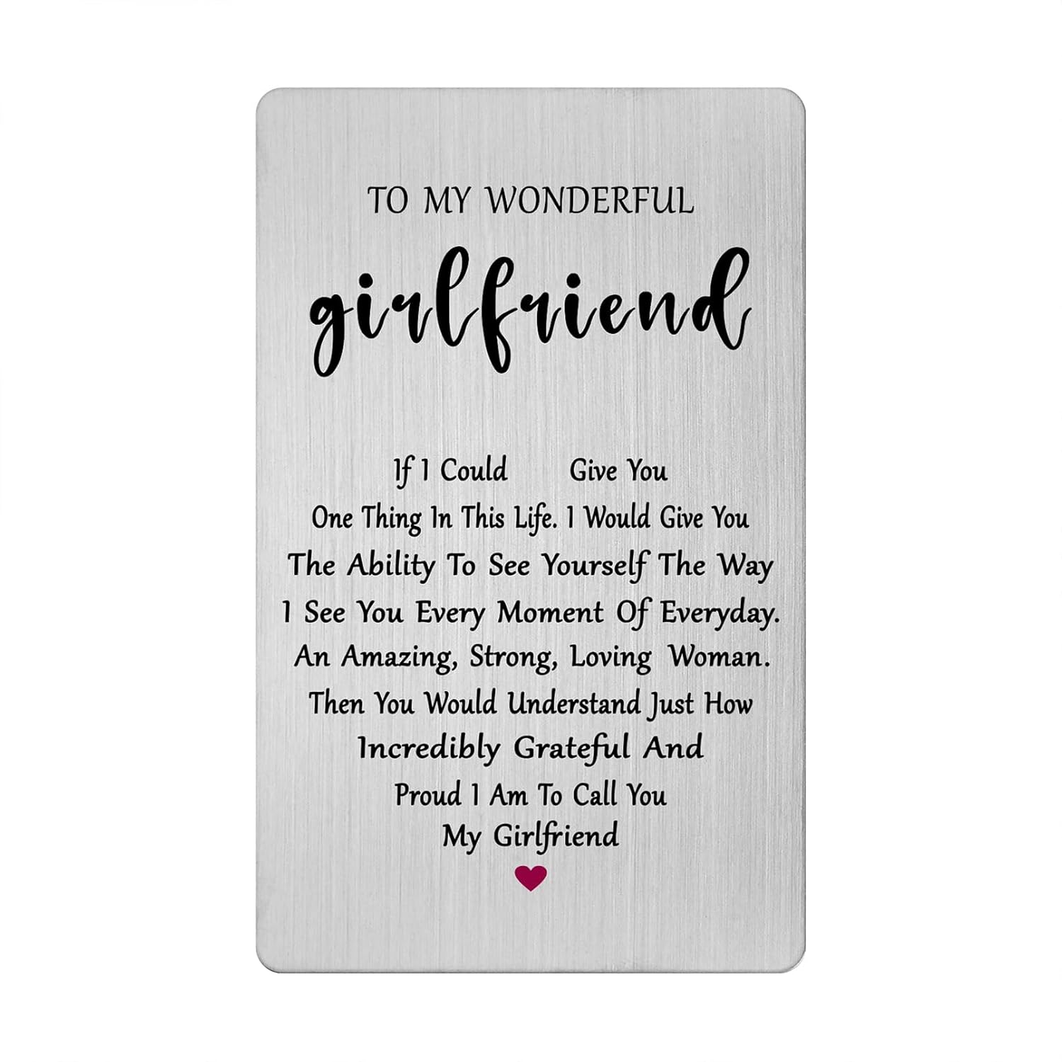 Valentines Day Card For Girlfriend - To My Girlfriend Birthday One Year Anniversary Long Distance Gifts