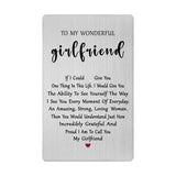 Valentines Day Card For Girlfriend - To My Girlfriend Birthday One Year Anniversary Long Distance Gifts
