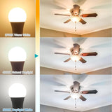 GU24 LED Light Bulbs 4 Pack 9W 4000K Natural Daylight 900 Lumens A19 Twist Lock Non Dimmable
