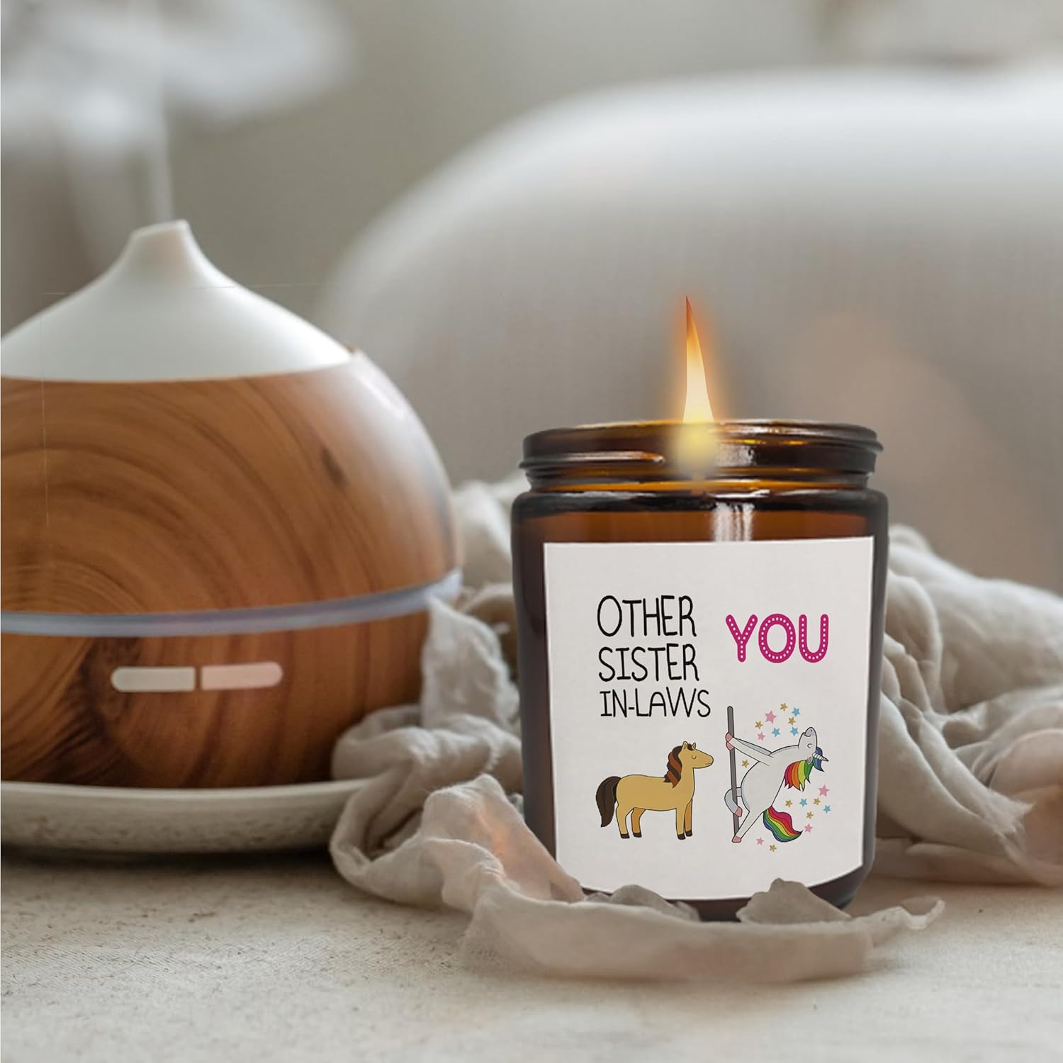 Sister In Law Candle - Mother'S Day, Wedding & Other Sister In Law Gifts, Scented