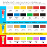 Painting Kit With French Easel, 24 Colors Acrylic Paint Set, 10 Pcs Paint Brush Set, Canvas Set & Art Supplies, Great Painting Set For Beginners & Artists