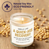 Funny Get Well Gifts For Women Men, Healing Candle Lavender Scented, Cancer Care Comfort, Surgery Recovery Gifts For Patients, Post Surgery, Feel Better Present, 7 Oz