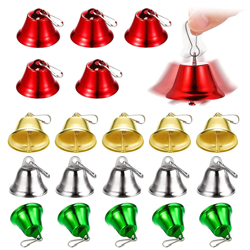 Craft Bells,20Pcs Colorful Jingle Bells For Crafts,4 Colors Mixed Christmas Be