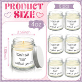 6 Pcs Bridesmaid Proposal Gifts I Can'T Say I Do Without You Candles Bridesmaid Gifts Natural Soy Wax Candles For Bridesmaids Friend Wedding Gift 4 Oz