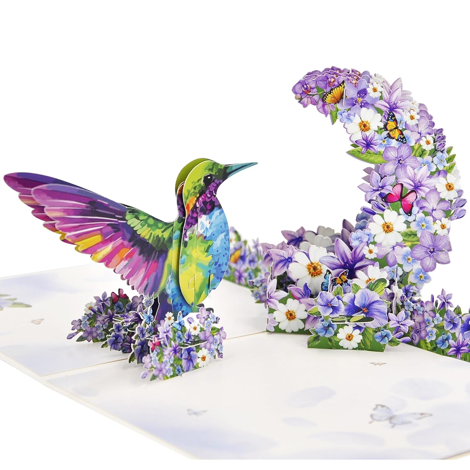 Pop Up Birthday Card, Teachers Day, Mothers Day Card Pop Up, Hummingbird Birthday Card, 3D Greeting Card For Women,Mom,Wife, Girlfriend, Daughter, Grandma.