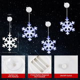 7 * 5Inch Christmas Window Lights Decor, Battery Operated Window Hanging Indoor Lights, Christmas Window Lights With Suc