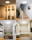 Rechargeable Motion Sensor Ceiling Light 6W Magnetic Stick On Remote Fixture