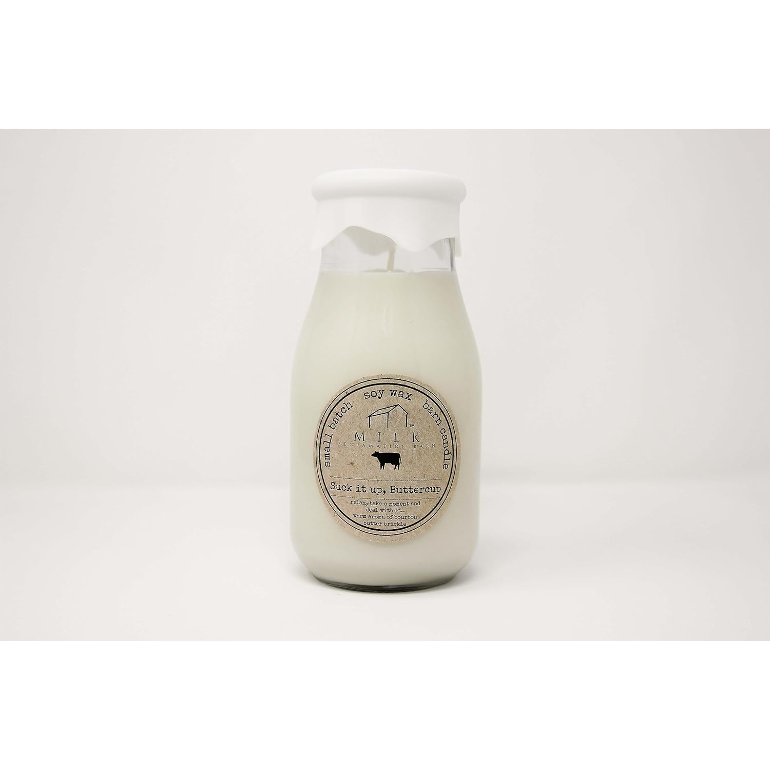 Suck It Up Buttercup Milk Bottle Candle, 12.5 Ounce