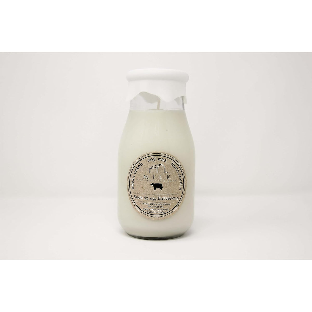 Suck It Up Buttercup Milk Bottle Candle, 12.5 Ounce