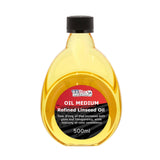 Refined Linseed Oil, 500Ml (16.9 Oz) Fluid Medium - Linseed Oil For Wood, Painting Mediums & Wood Finishing