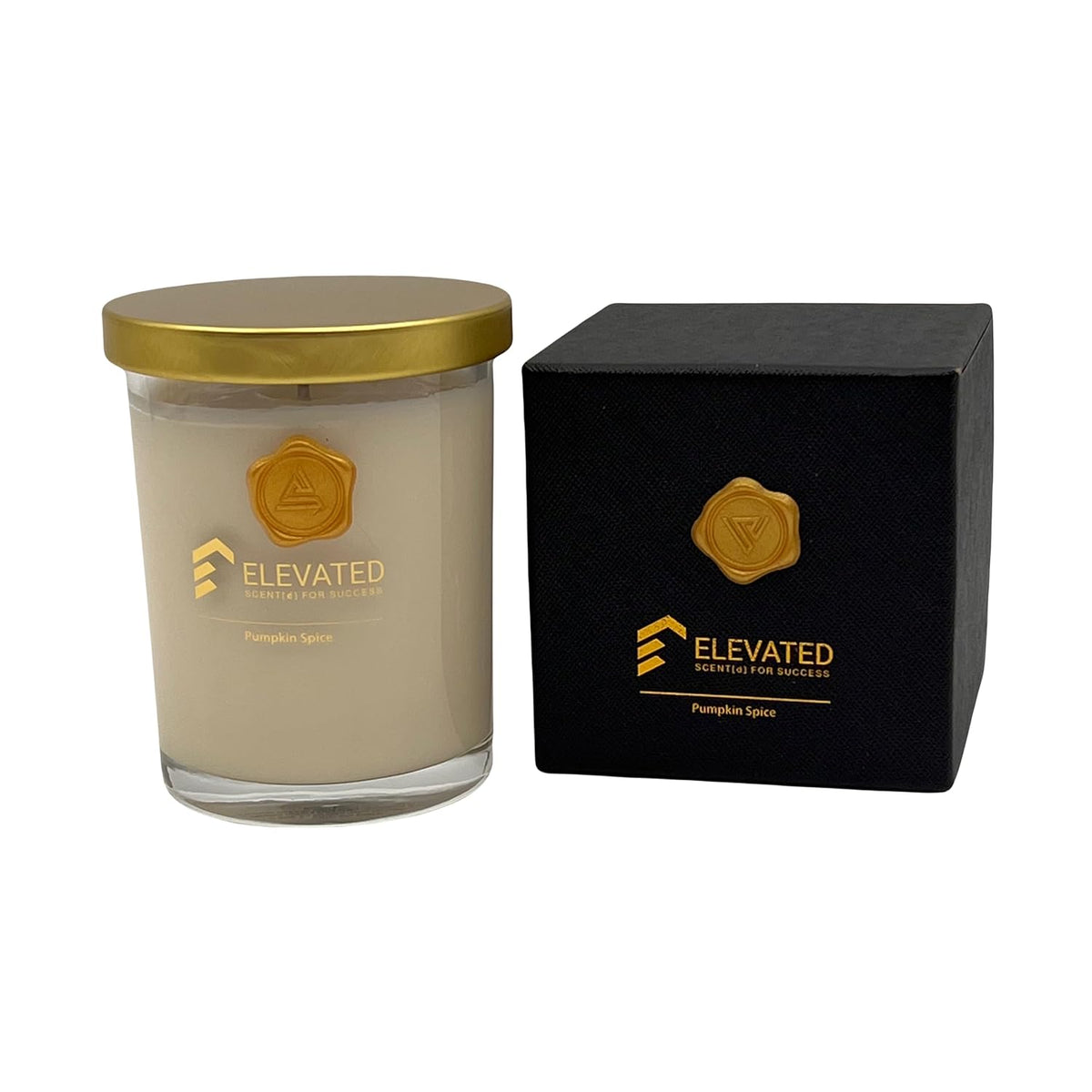 Elevated Scente[D] Candles - Pumpkin Spice Candles | 9.1Oz Large Candle Jar - 70 Hours Burn Time | Fall Scented Or Home, Halloween, Autumn