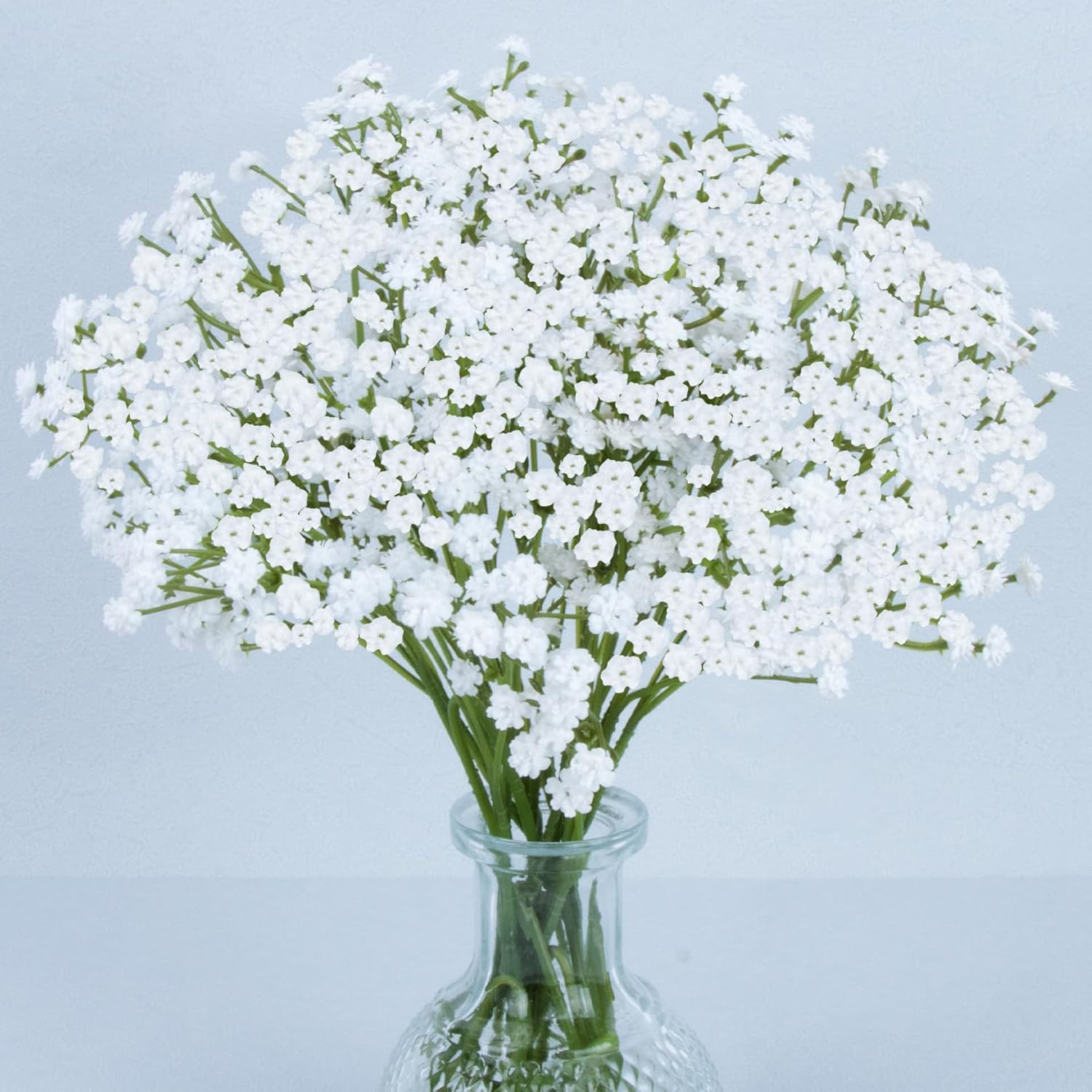 Maqiahn 6 Baby Breath Artificial Flowers - Babies Breath Flowers Artificial Bulk Faux Flowers Bouquet White Flores Greenery Real Touch Fake Flowers Arrangements Wedding Centerpieces Tables Decorations